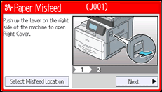 Operation panel screen illustration