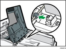 Auto reverse document feeder illustration
