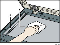 Exposure glass illustration numbered callout illustration