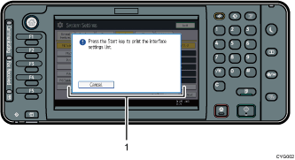 Control panel illustration numbered callout illustration