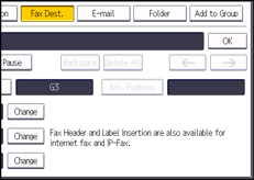 Operation panel screen illustration