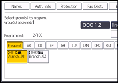 Operation panel screen illustration