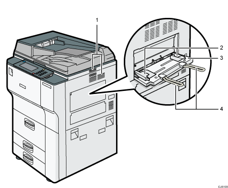 Main unit illustration numbered callout illustration