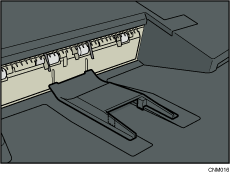 Finisher upper tray illustration