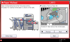 Operation panel screen illustration